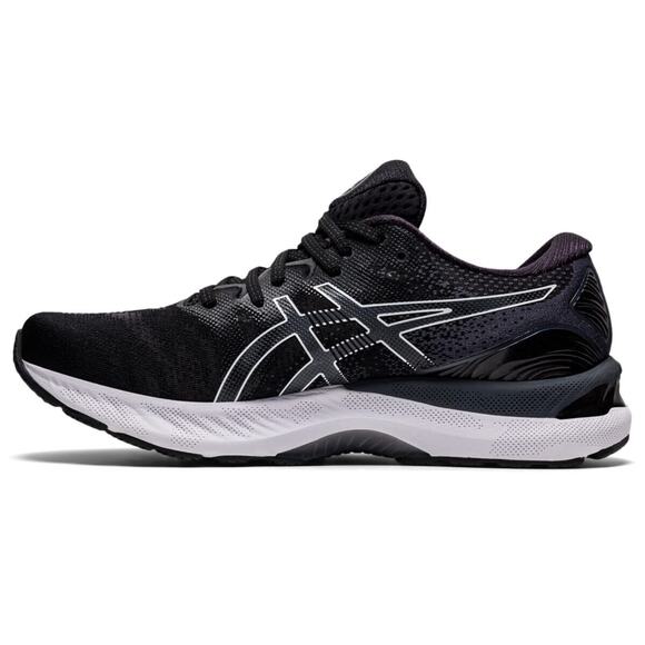 Asics Gel-Nimbus 23 running shoes for Men\'s Black/White 8 US Wide 2E